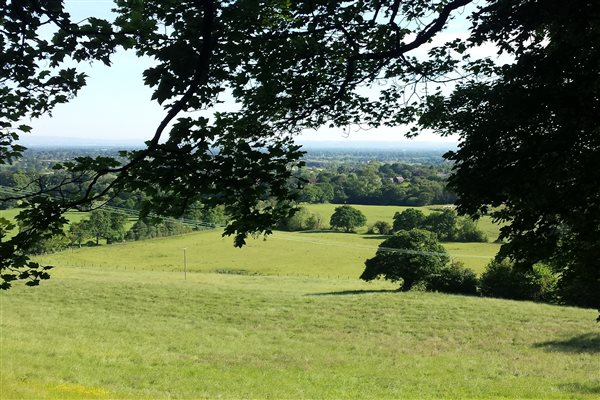 Goose Green Farm views of the Cheshire Plains